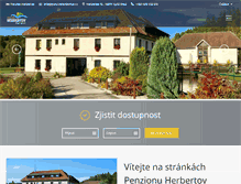 Tablet Screenshot of penzionherbertov.cz